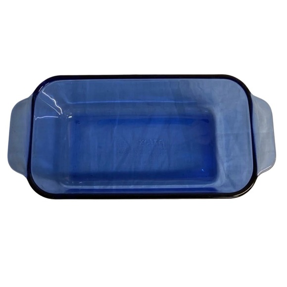 Pyrex Cobalt Blue Glass 1.5 Quart Baking Loaf Dish Pan - Picture 1 of 4
